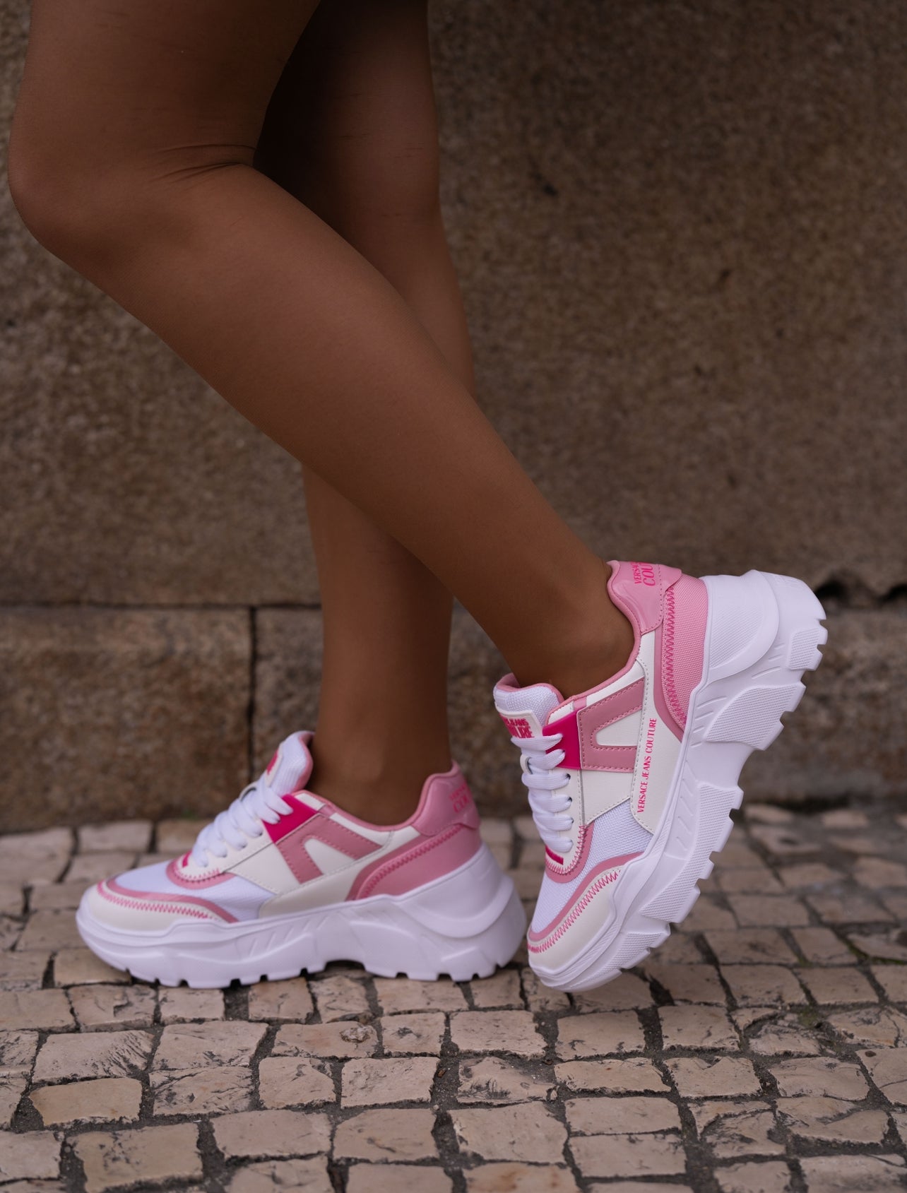 Pink sneaker