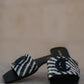 Zebra low sandal