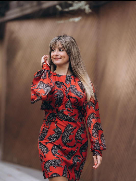 Tiger print dress