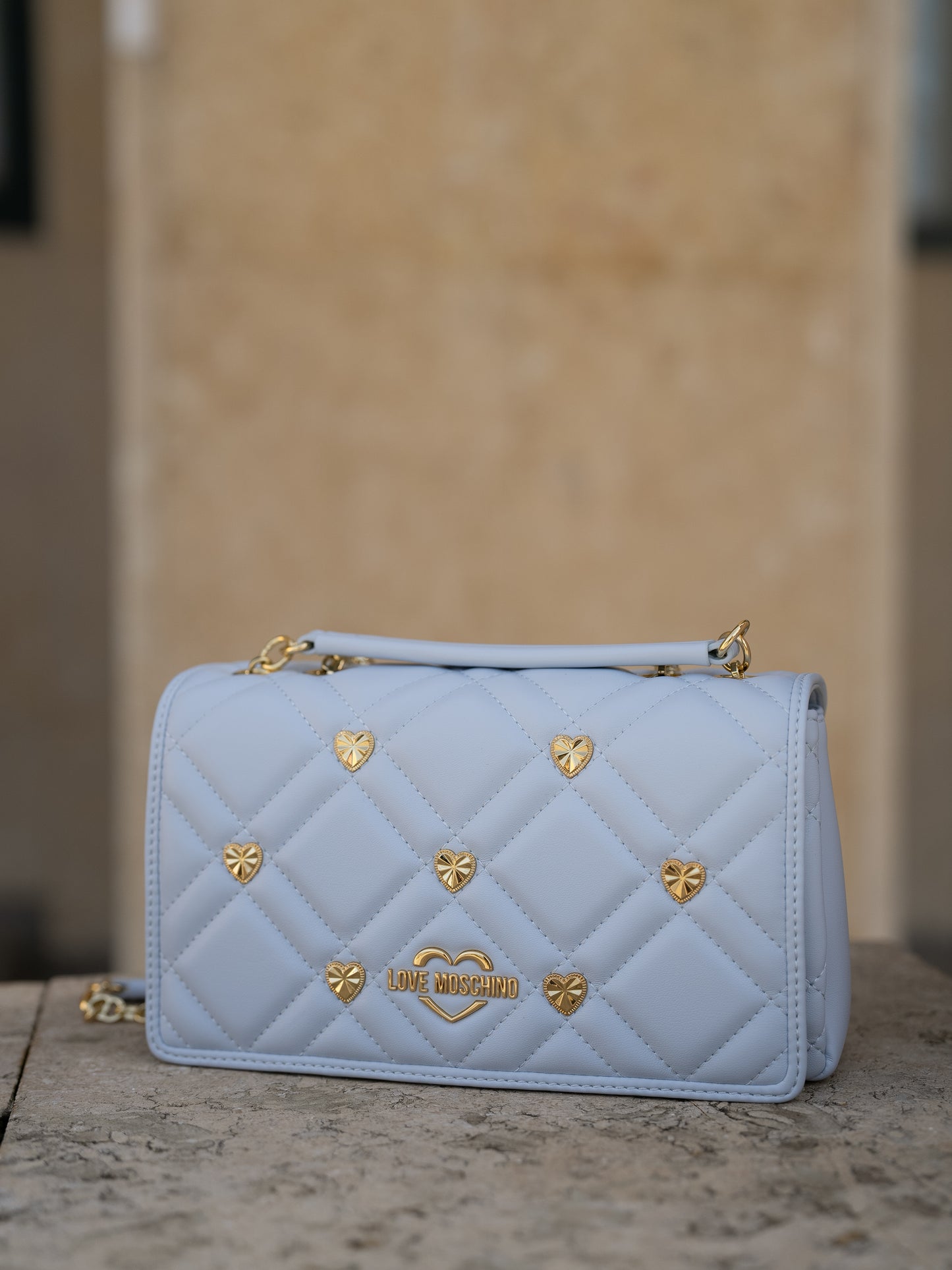 Gold heart purse