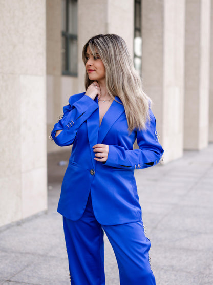 Pants suit blue