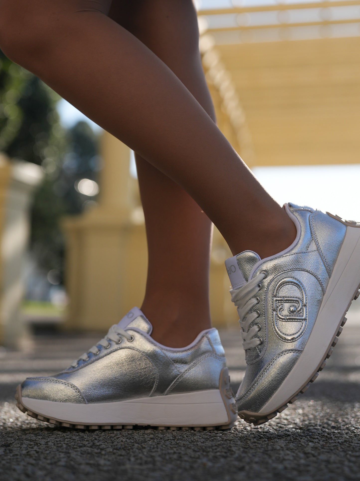 Silver sneaker