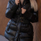 Black puffy coat