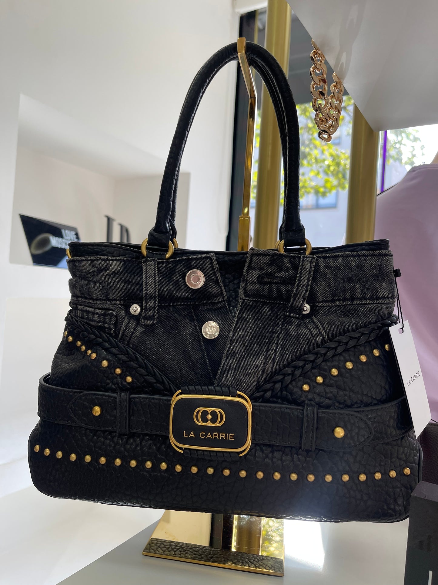 Black jeans bag