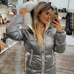 Grey padded jacket