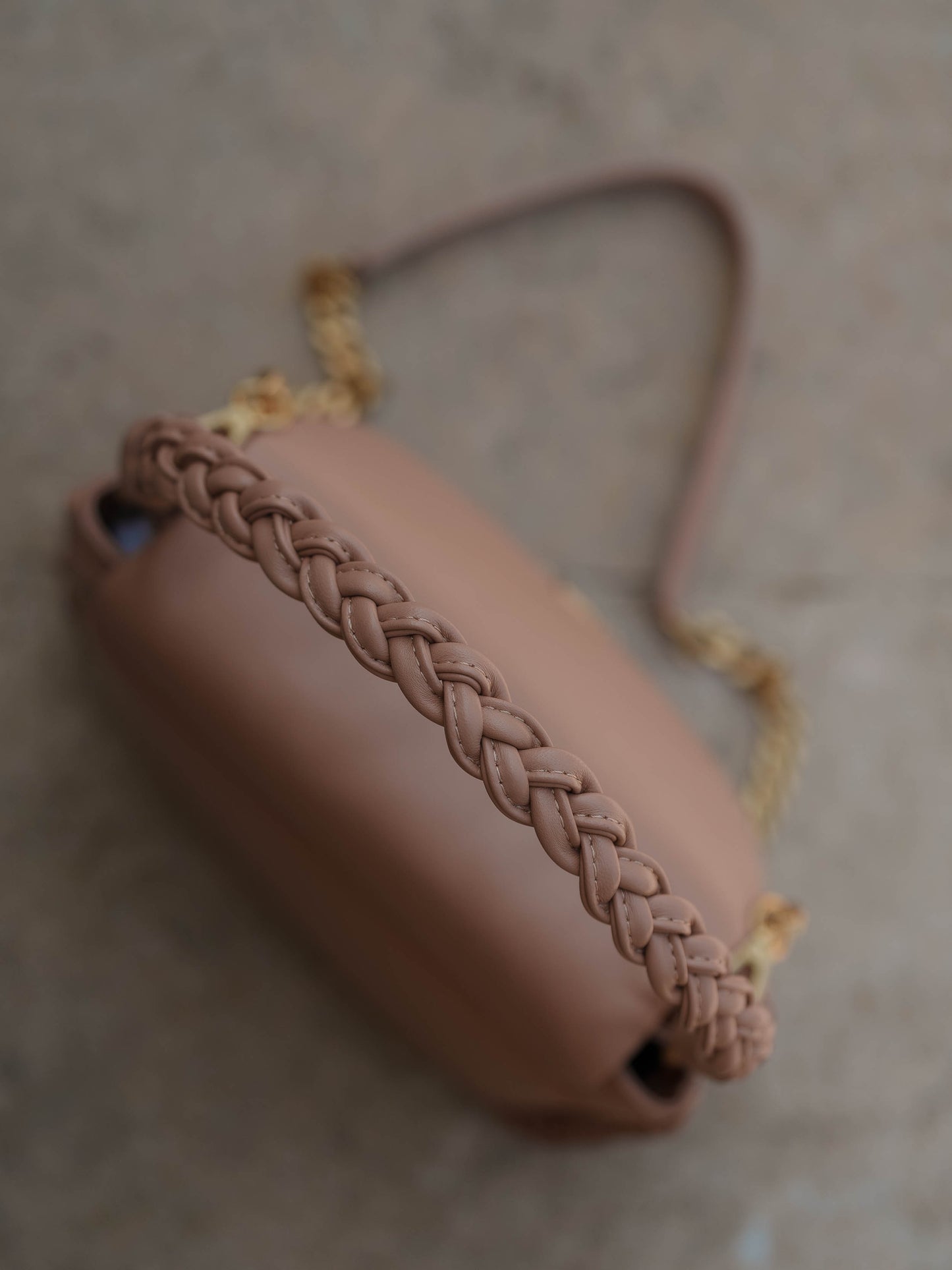 Double beige purse