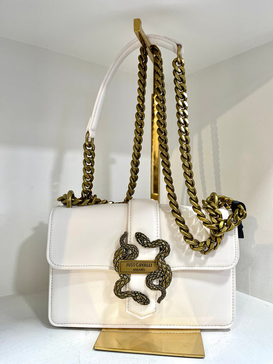 Snake white purse