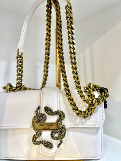 Snake white purse