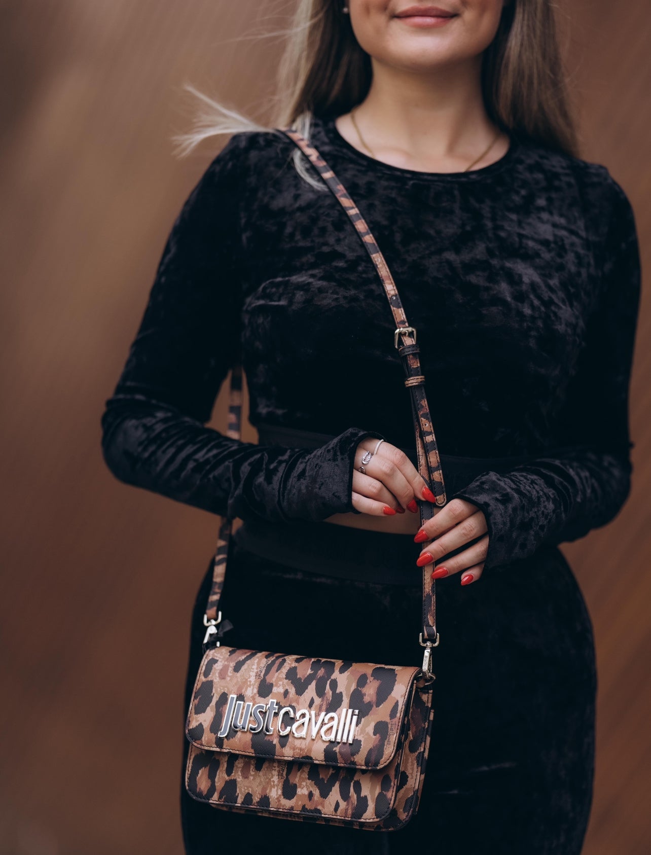 Leopard print purse