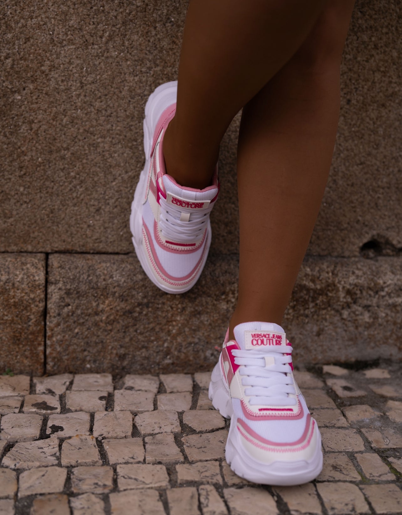 Pink sneaker