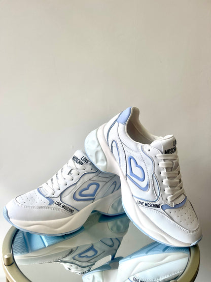 Blue heart sneaker