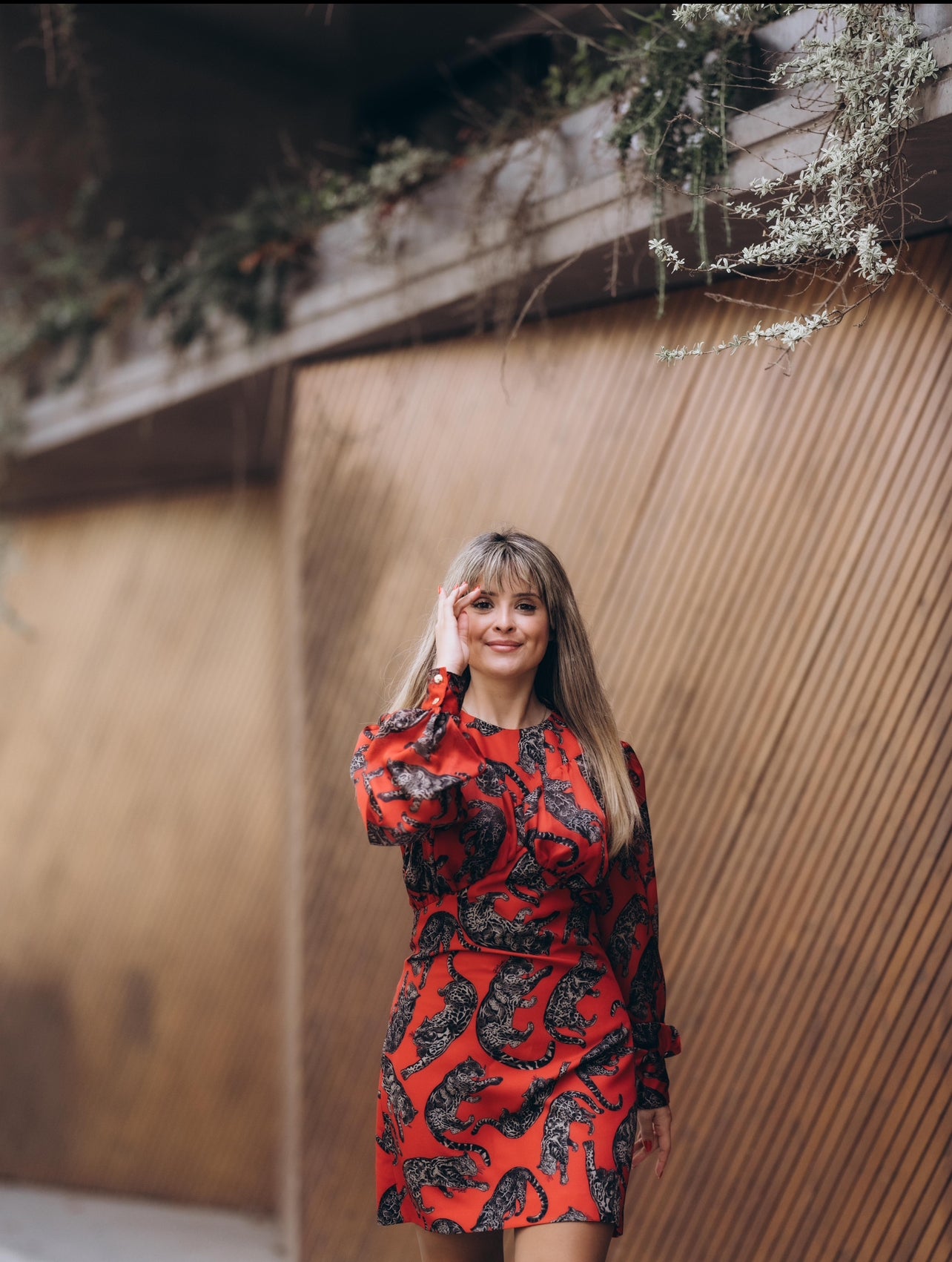 Tiger print dress