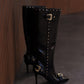 Baroque-buckle 100mm boots