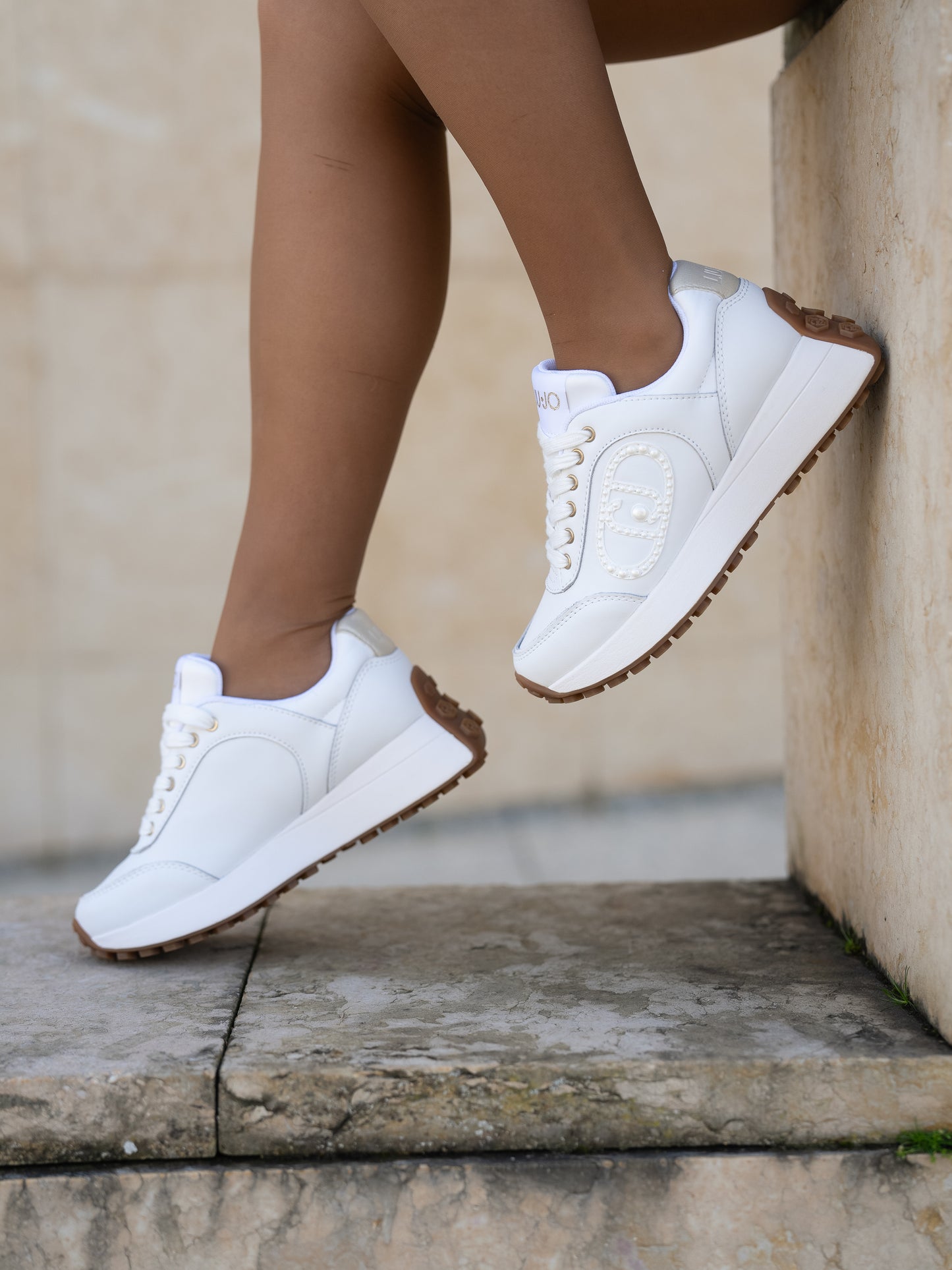 Sneaker calf white