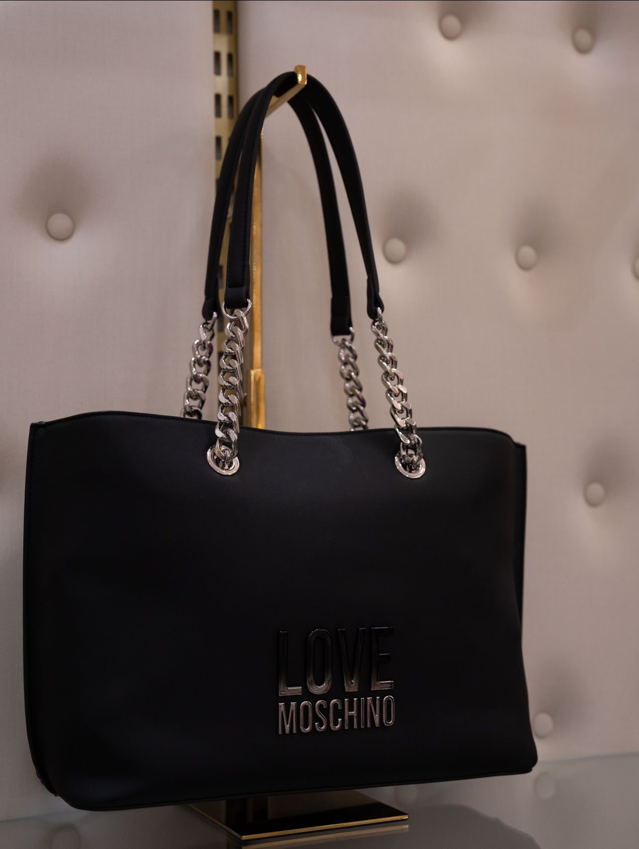 Silver chain bag