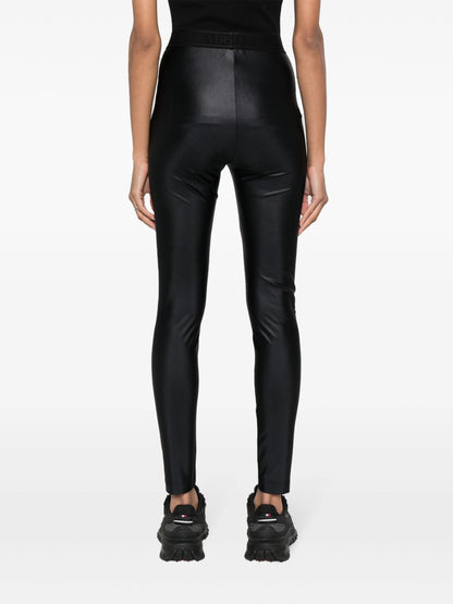 Logo-waistband high-waisted leggings