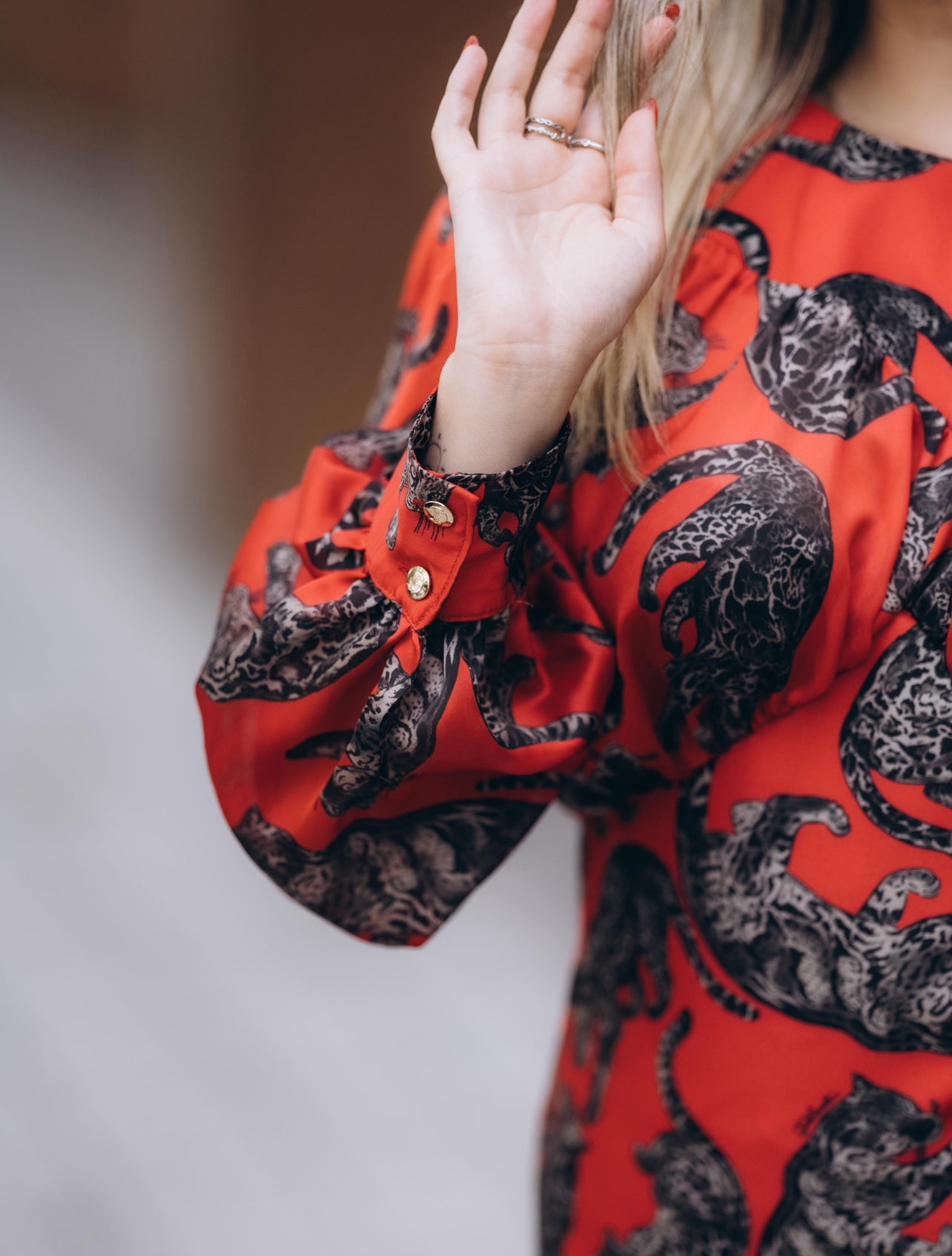 Tiger print dress