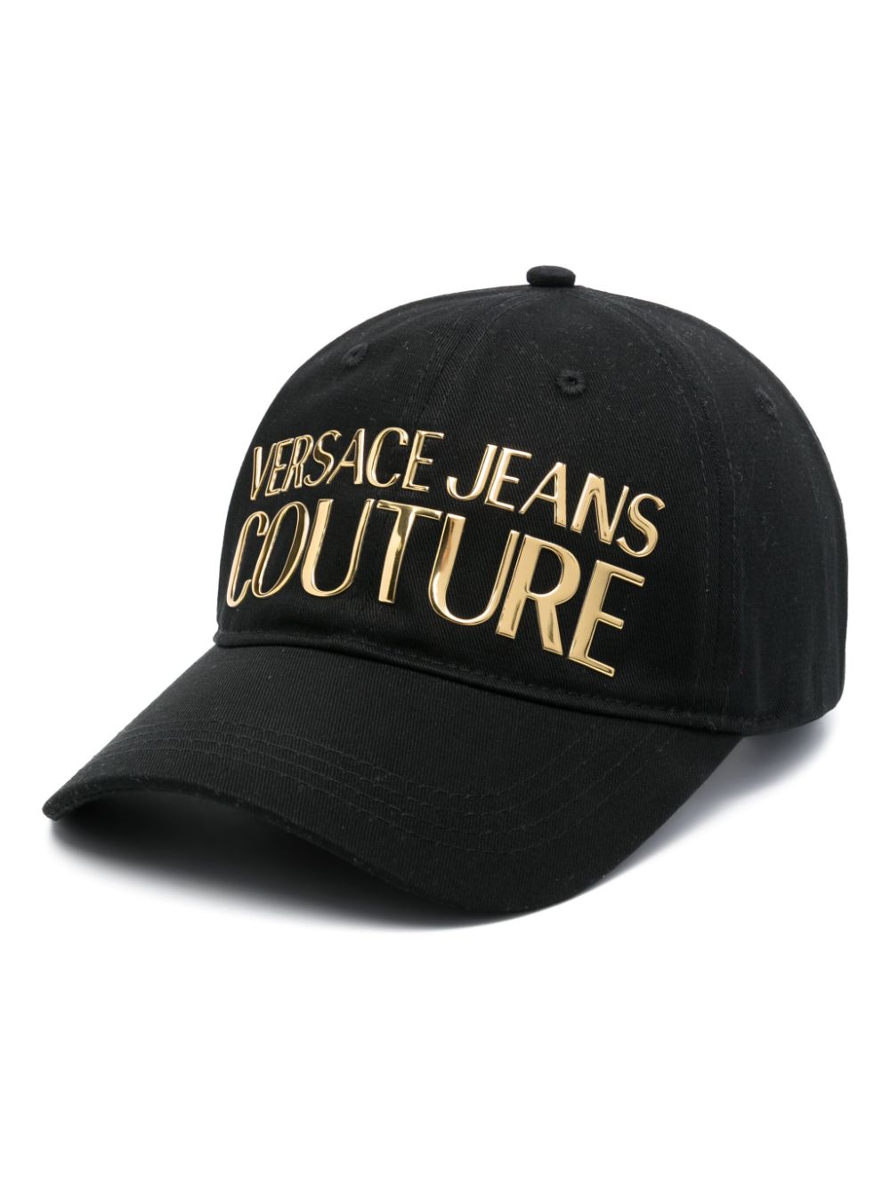 Logo-lettering cotton cap