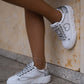 Logo-patch sneakers