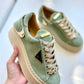 Green sneaker