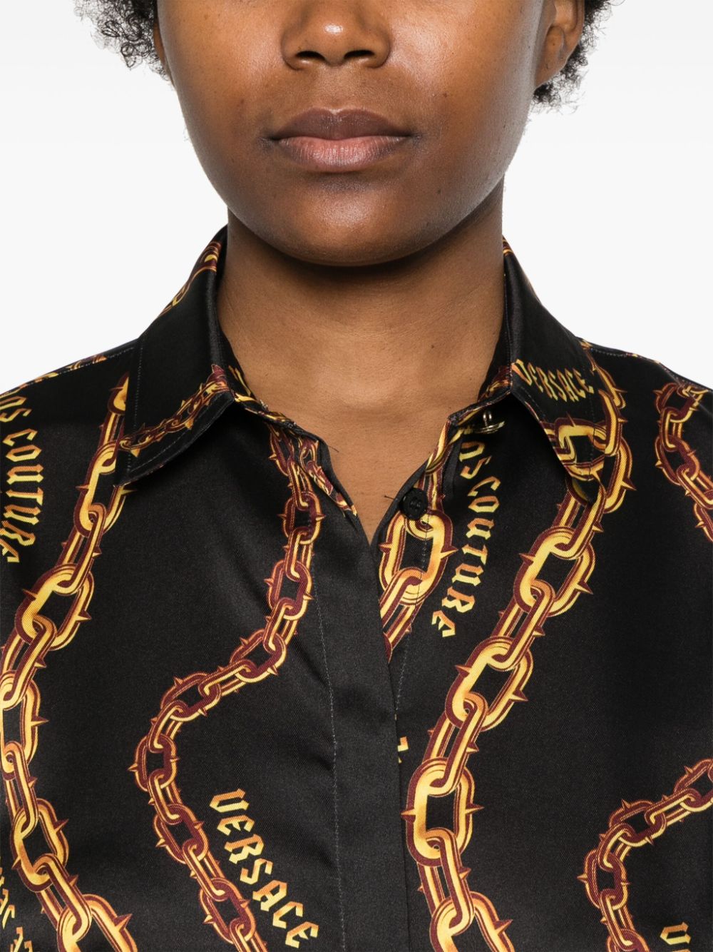 Chain Couture-print shirt