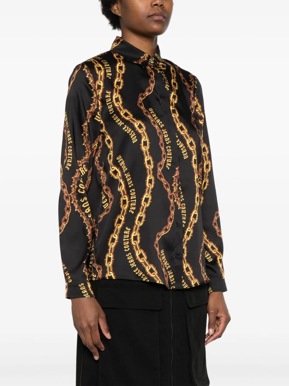 Chain Couture-print shirt