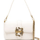 Snake-appliqué crossbody bag