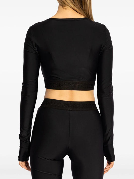 Logo-hem cropped top