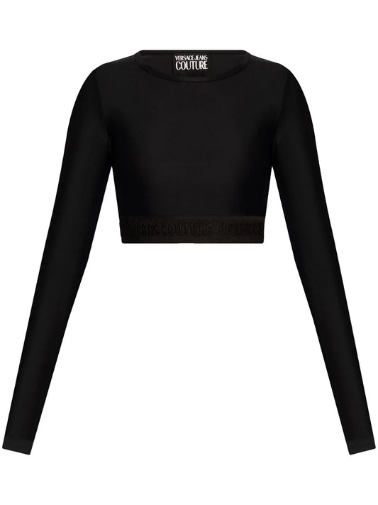 Logo-hem cropped top