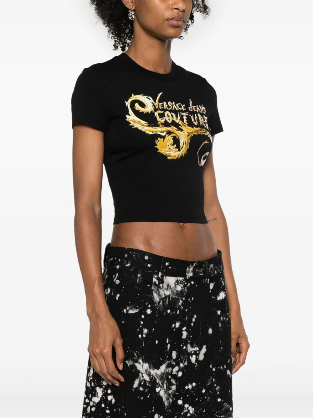 Chromo Couture cropped T-shirt