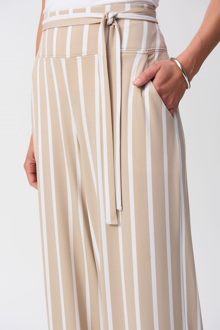 High-waisted Striped Trousers Style