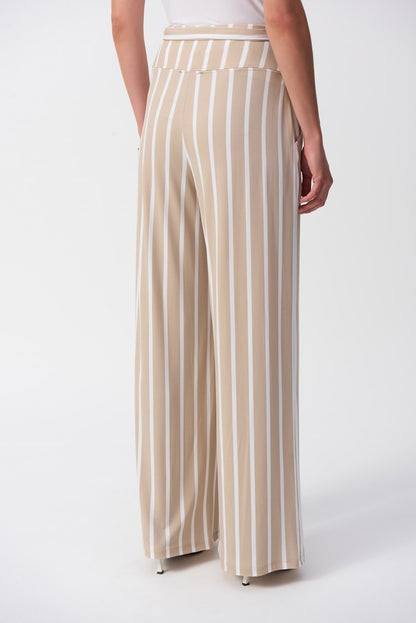 High-waisted Striped Trousers Style