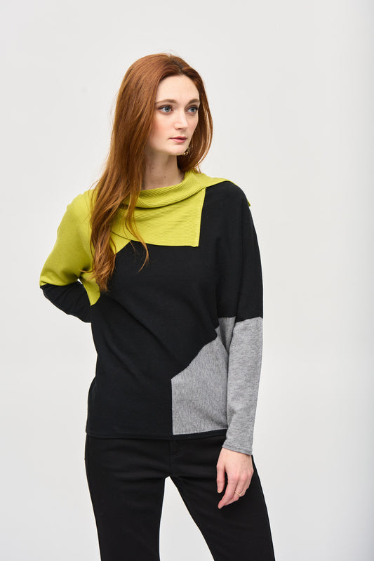 Color-block Sweater Top Style