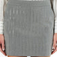 Pinstripe mini skirt with diamonds