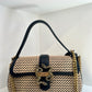 Straw snake purse