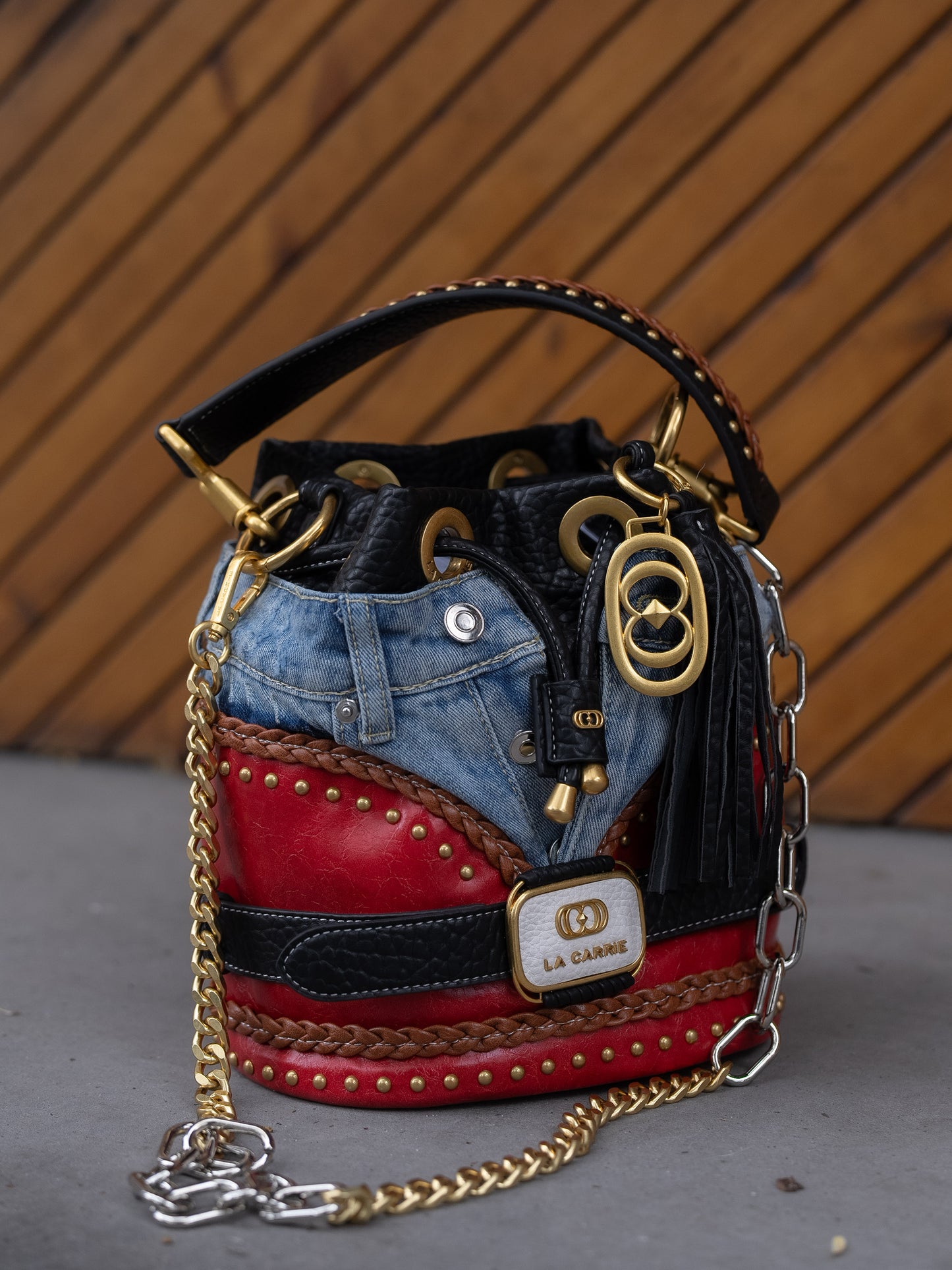 Jean bucket purse