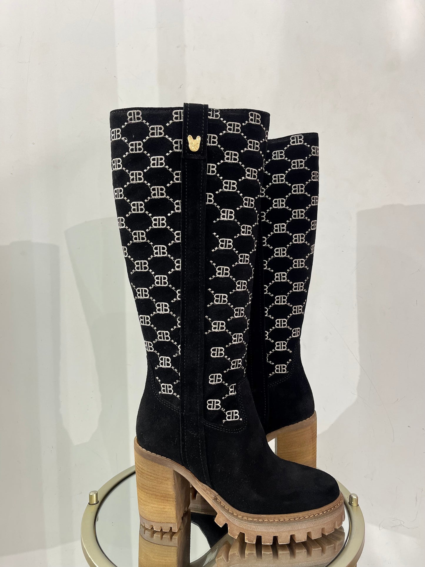 Black high boot