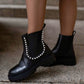 Low boot with pearls