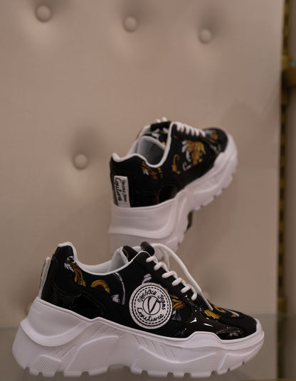 Black versace print sneaker