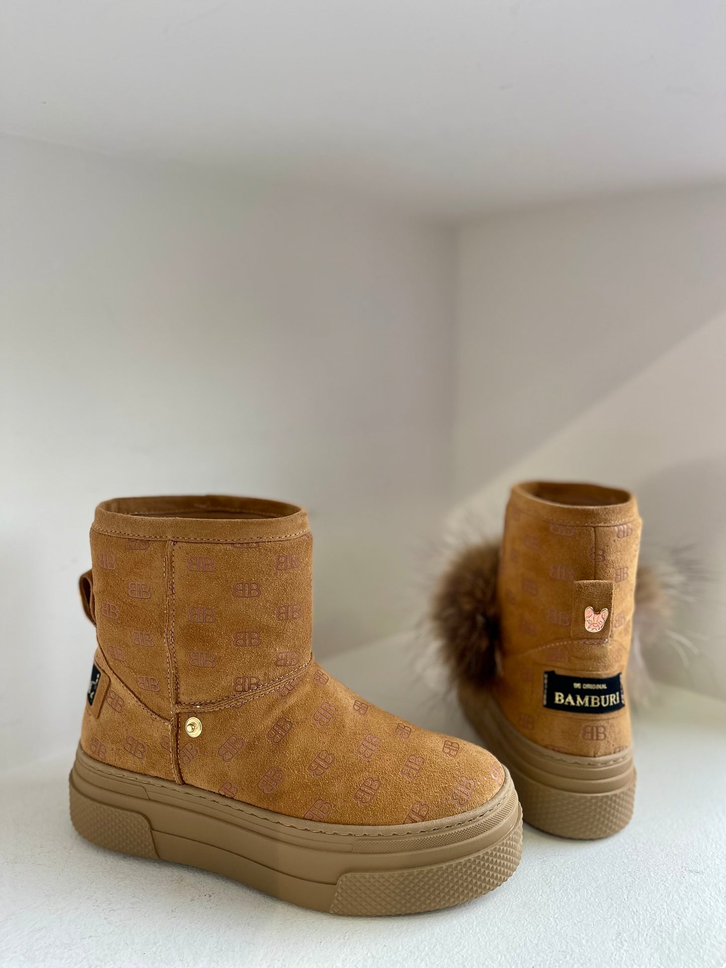 Comfort boot in beige