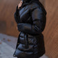 Black puffy coat