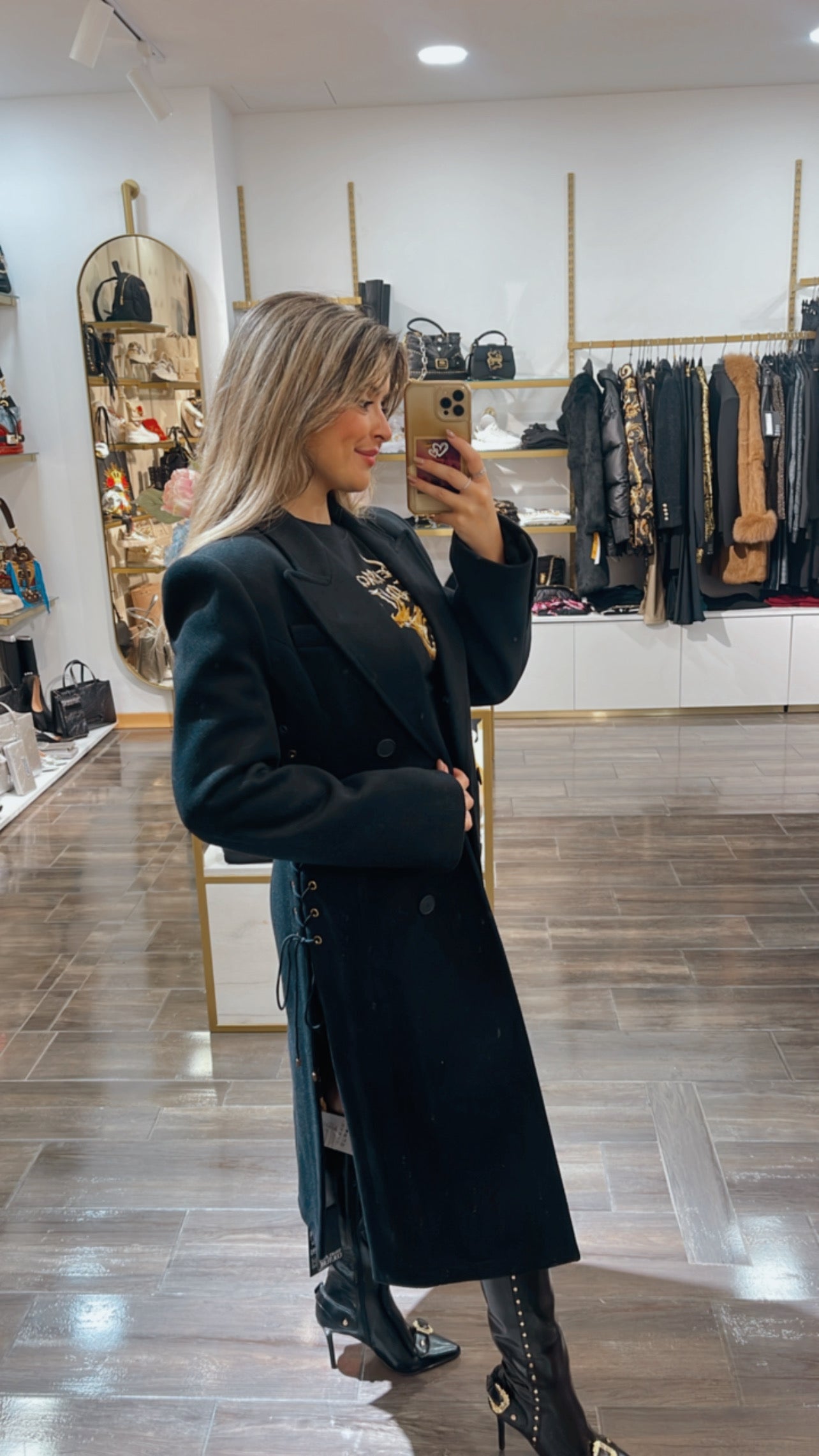 Long black coat