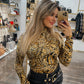 Animal print top