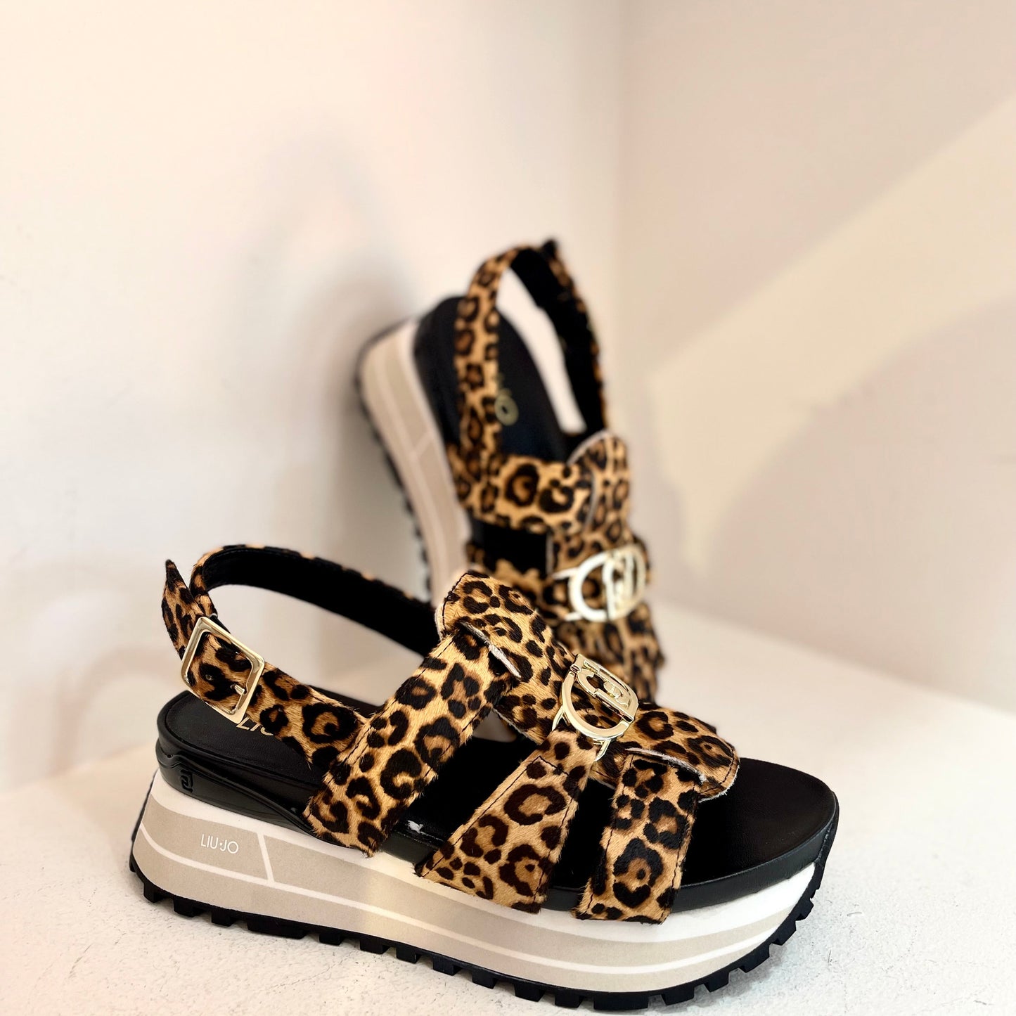 Animal print sandal