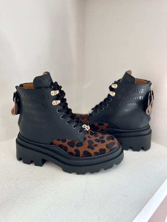 Animal print boot