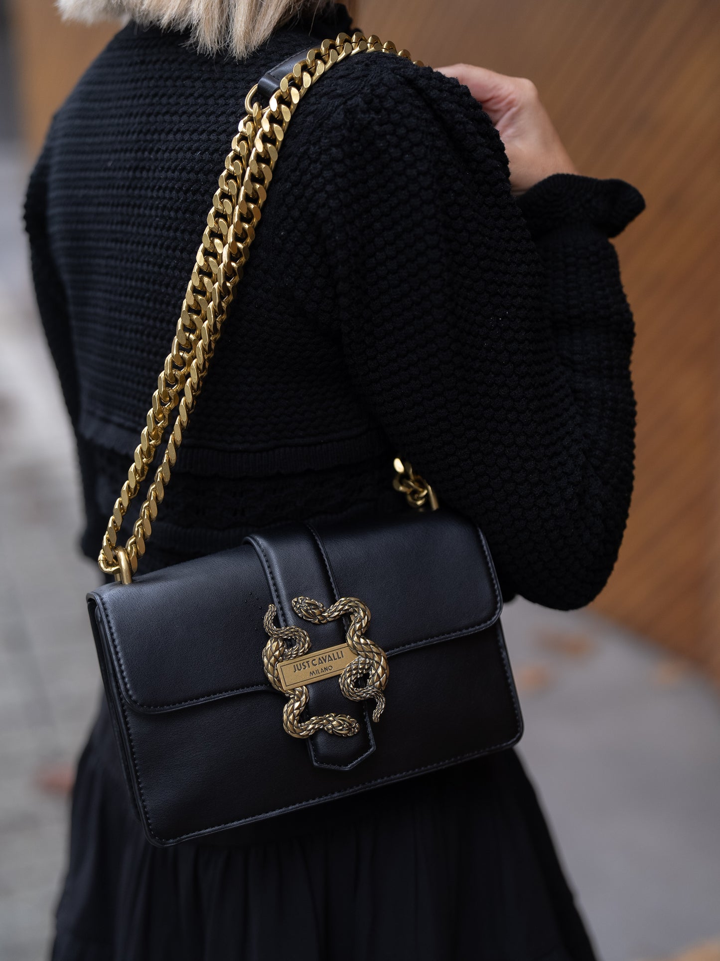 Snake chain purse