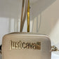 Gold metal lettering purse