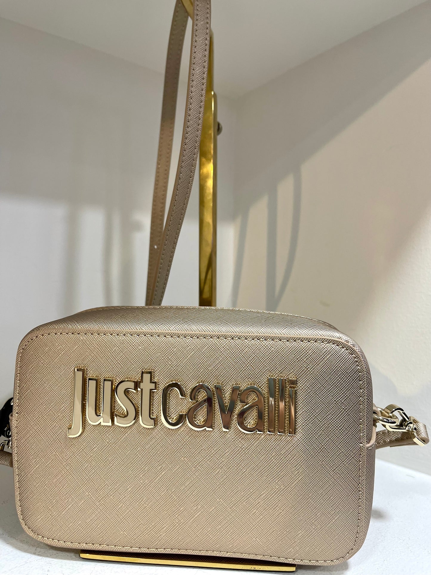 Gold metal lettering purse