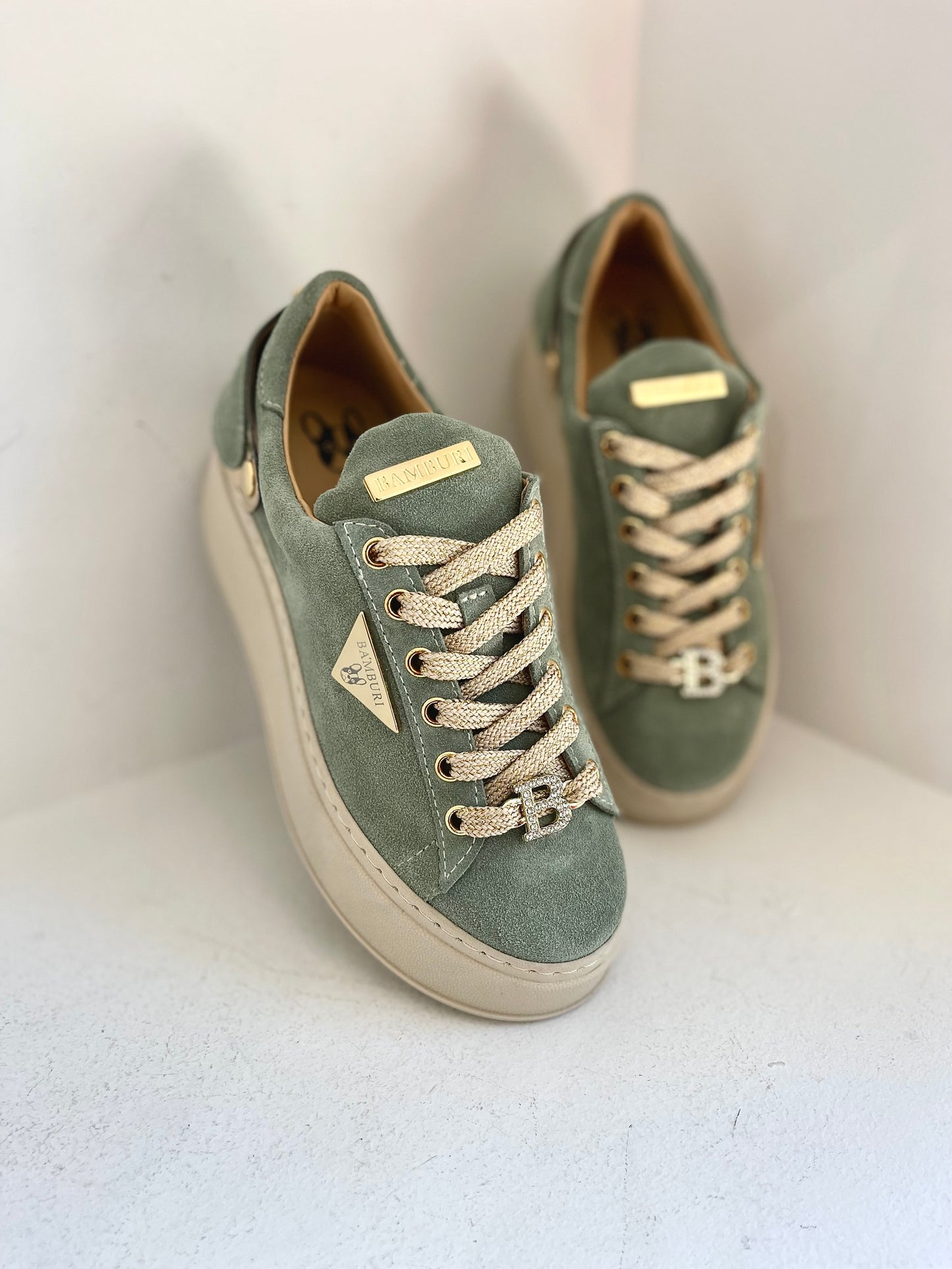 Green sneaker