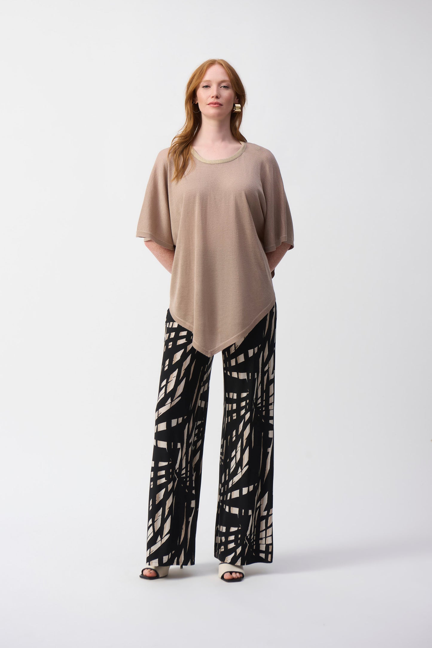 Abstract Casual Wide-leg Trousers